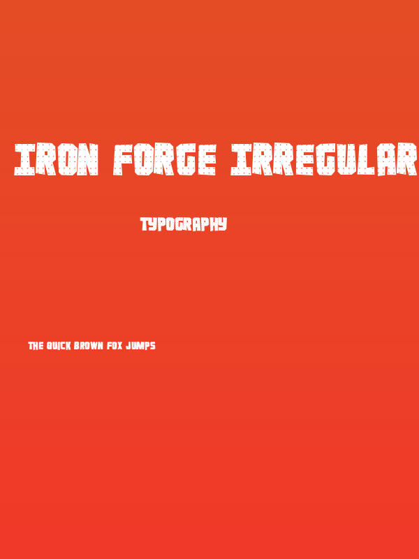 Iron Forge Irregular Poster