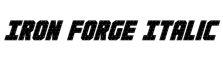 Iron Forge Italic Font