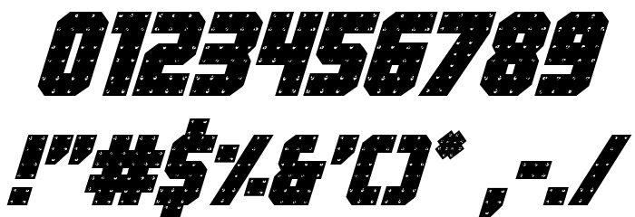 Iron Forge Italic フォント その他の文字