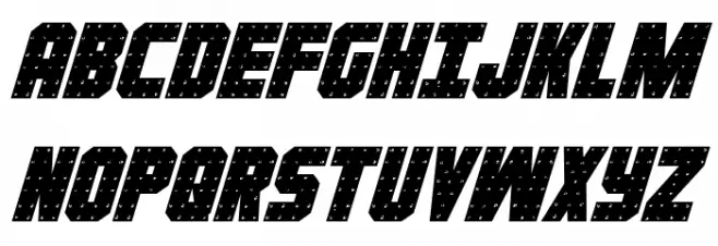 Iron Forge Italic Caratteri MAIUSCOLE