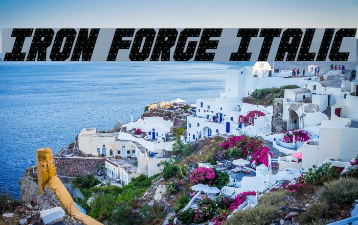 Iron Forge Italic フォント examples