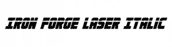 Iron Forge Laser Italic  font caratteri gratis