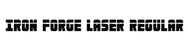 Iron Forge Laser Regular  Frei Schriftart Herunterladen