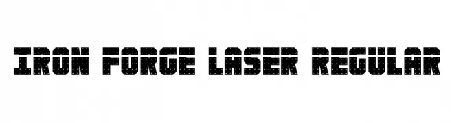 Iron Forge Laser Regular  フリーフォントのダウンロード