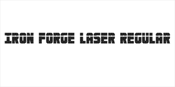 Iron Forge Laser Regular Logo