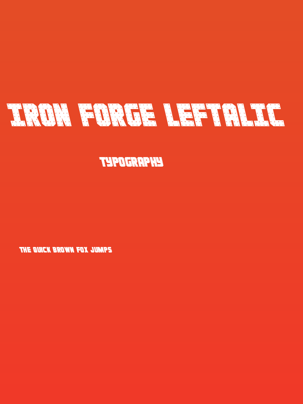Iron Forge Leftalic Poster