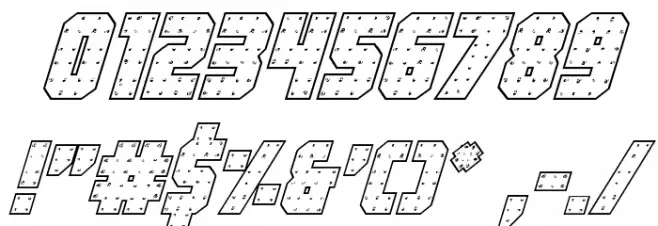 Iron Forge Outline Italic