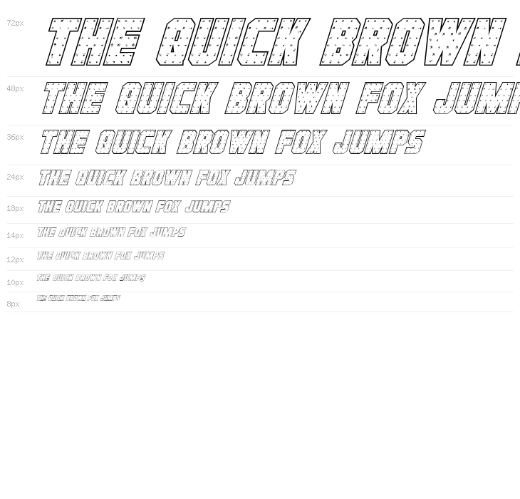 Iron Forge Outline Italic Waterfall