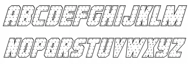 Iron Forge Outline Italic