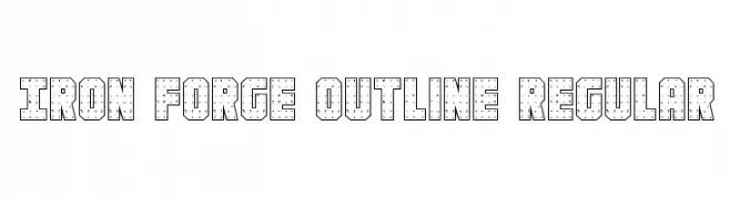 Iron Forge Outline Regular  baixar fontes gratis