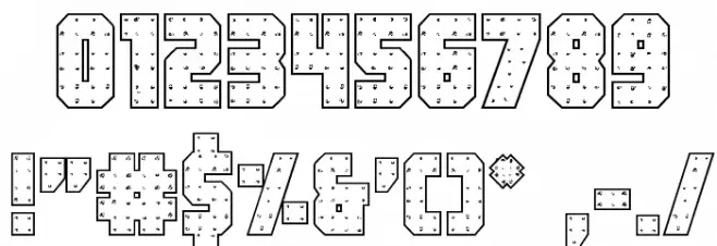 Iron Forge Outline Regular Font OTHER CHARS