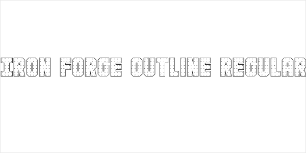 Iron Forge Outline Regular Logo