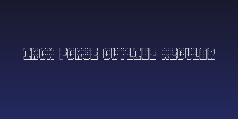 Iron Forge Outline Regular Social Header