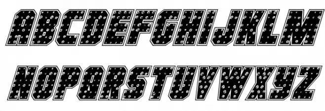 Iron Forge Plate Italic फ़ॉन्ट लोअरकेस