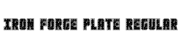 Iron Forge Plate Regular  免费字体下载