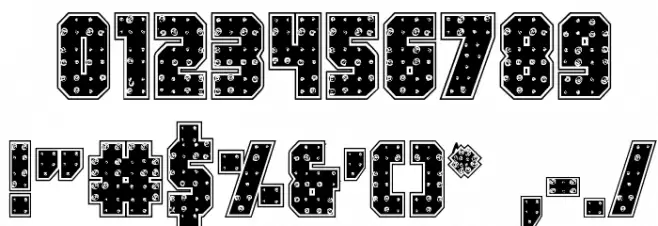 Iron Forge Plate Regular Font OTHER CHARS