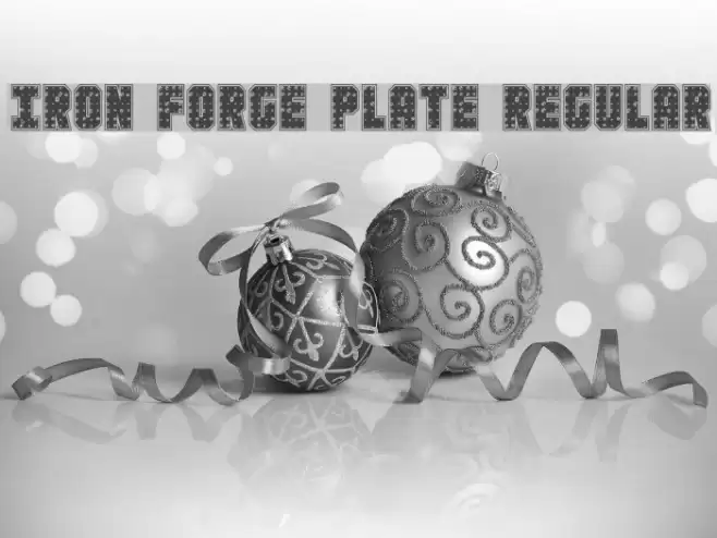 Iron Forge Plate Regular Font examples