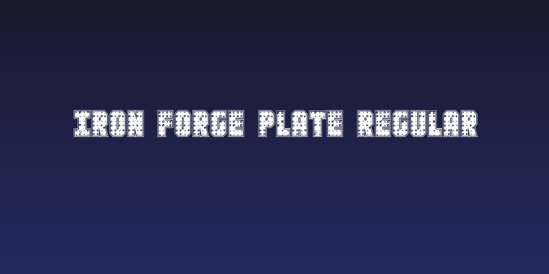 Iron Forge Plate Regular Social Header