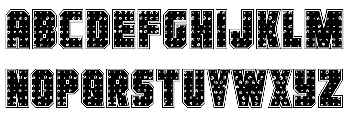 Iron Forge Plate Regular Font LOWERCASE