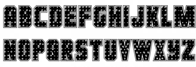 Iron Forge Plate Regular Caratteri MINUSCOLO