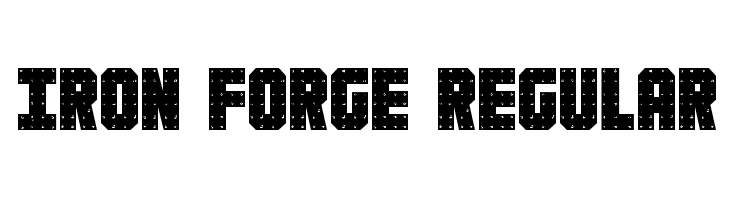 Iron Forge Regular  नि: शुल्क फ़ॉन्ट्स डाउनलोड