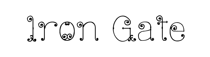 Iron Gate  नि: शुल्क फ़ॉन्ट्स डाउनलोड