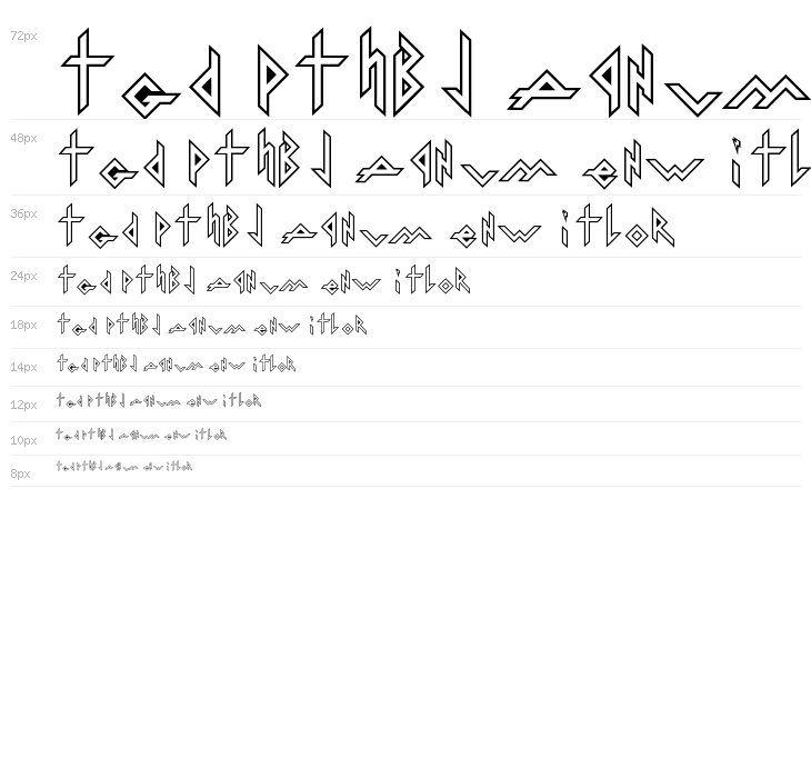 Iron H Metal Outline Waterfall