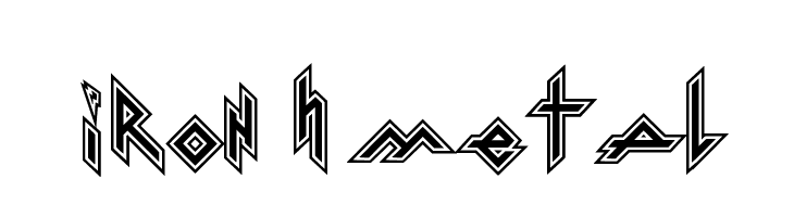 Iron H Metal  Free Fonts Download