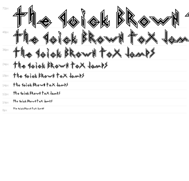 Iron H Metal Waterfall