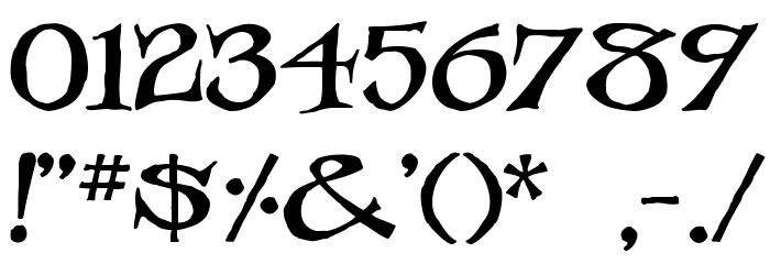 Iron-Latch フォント その他の文字