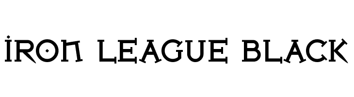 Iron League Black  नि: शुल्क फ़ॉन्ट्स डाउनलोड