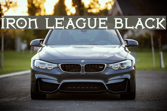 Iron League Black Font examples