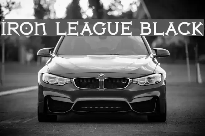 Iron League Black Font examples