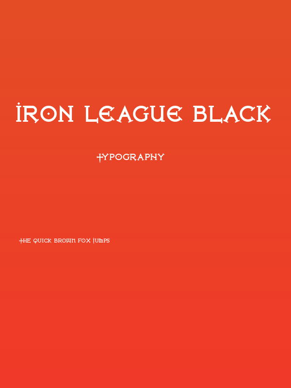 Iron League Black Poster
