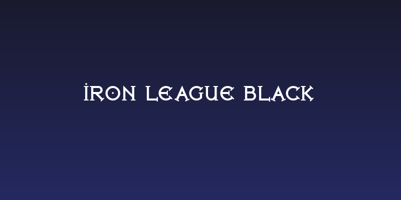 Iron League Black Social Header