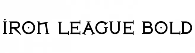Iron League Bold Font