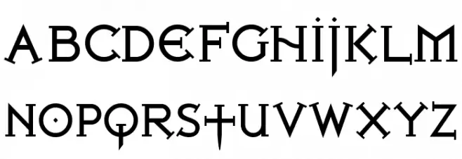 Iron League Bold Font Litere mari