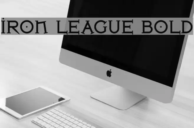 Iron League Bold Font examples