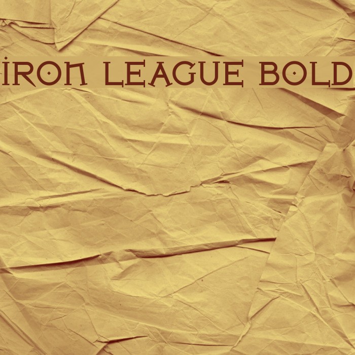 Iron League Bold Font examples