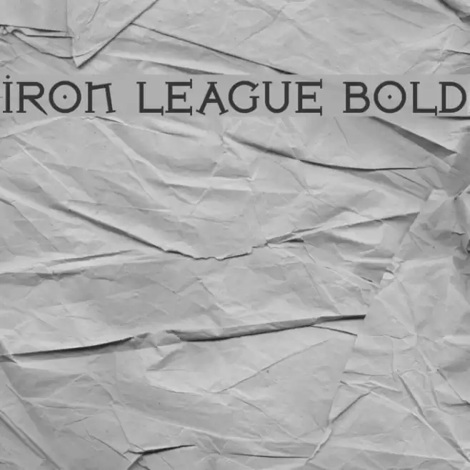 Iron League Bold Font examples