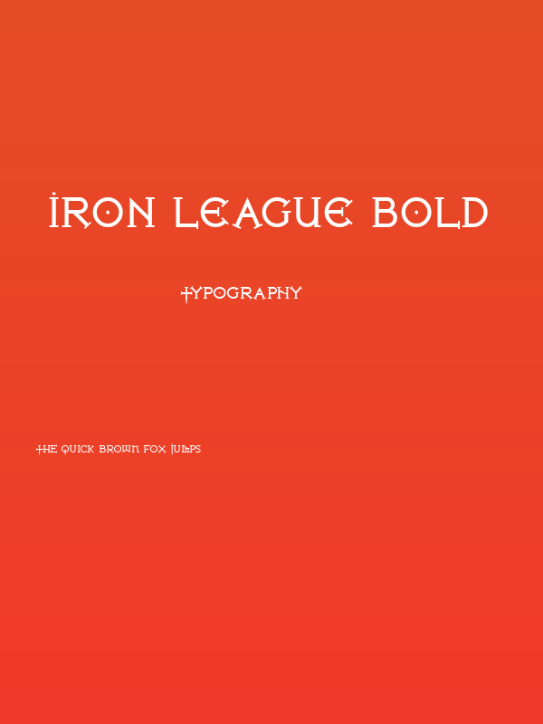 Iron League Bold Poster