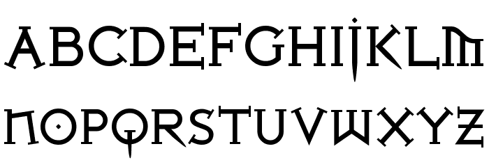 Iron League Bold Font Litere mici