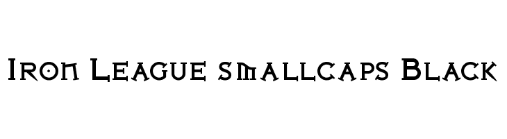Iron League smallcaps Black  les polices de caractères gratuit tlcharger