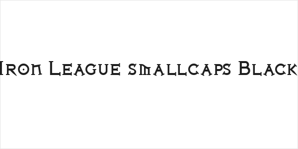 Iron League smallcaps Black Logo