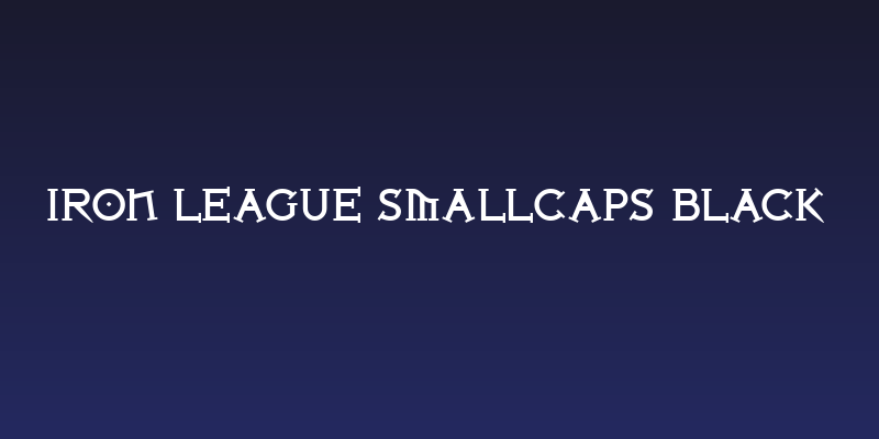 Iron League smallcaps Black Social Header