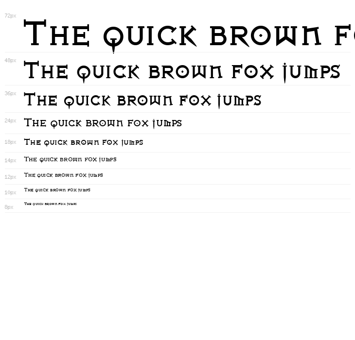 Iron League smallcaps Black Waterfall