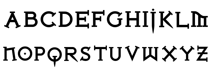 Iron League smallcaps Black Font LOWERCASE