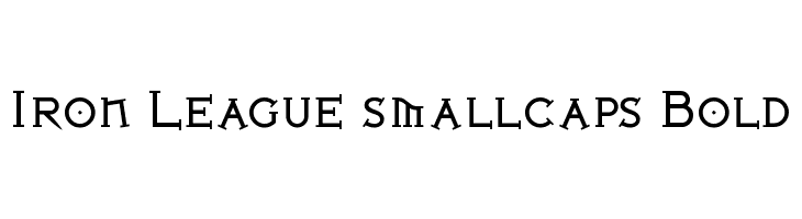 Iron League smallcaps Bold  Free Fonts Download