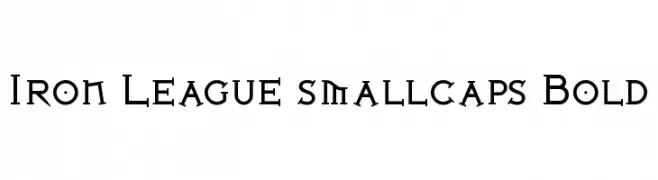 Iron League smallcaps Bold 