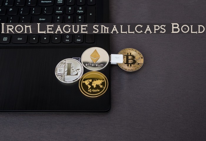 Iron League smallcaps Bold Font examples